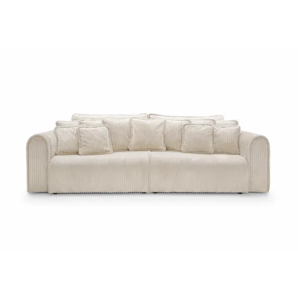 Canapea Extensibila Big Buddy Extra Large, 302x130x92 cm, Suprafata Pentru Dormit - 182x244 cm, Stofa - Beige Deschis picture - 2