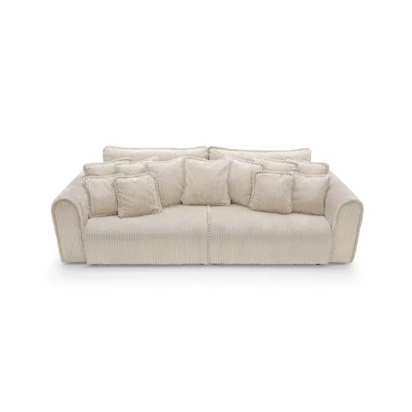 Canapea Extensibila Big Buddy Extra Large, 302x130x92 cm, Suprafata Pentru Dormit - 182x244 cm, Stofa - Beige Deschis picture - 3