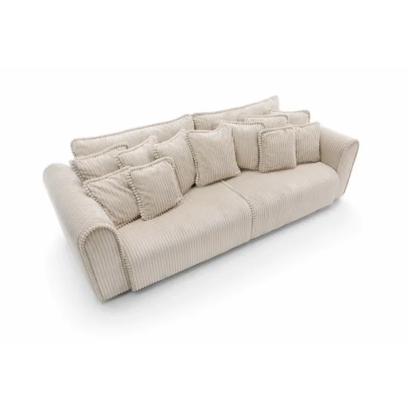 Canapea Extensibila Big Buddy Extra Large, 302x130x92 cm, Suprafata Pentru Dormit - 182x244 cm, Stofa - Beige Deschis picture - 8