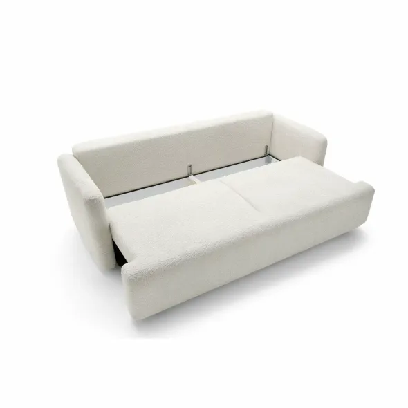 Canapea Extensibila Cloud, 227x105x92 cm, Stofa, Crem picture - 4