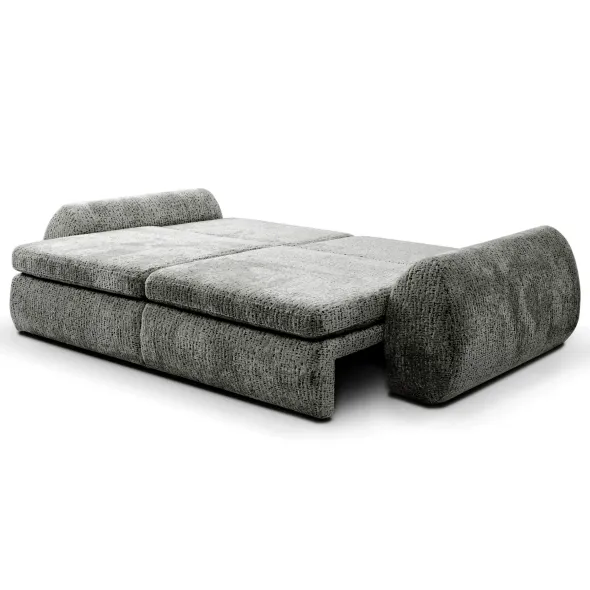 Canapea Extensibila Cube, 274x125x72/90 cm, Suprafata de Dormit Extra Large, Stofa, Gri picture - 3