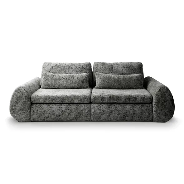 Canapea Extensibila Cube, 274x125x72/90 cm, Suprafata de Dormit Extra Large, Stofa, Gri picture - 1