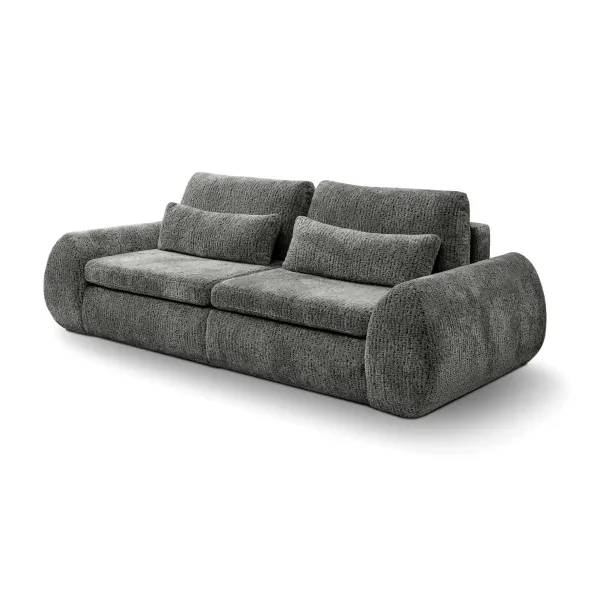 Canapea Extensibila Cube, 274x125x72/90 cm, Suprafata de Dormit Extra Large, Stofa, Gri picture - 2