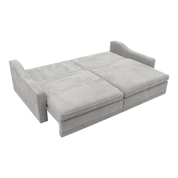 Canapea Extensibila Evora Extra Large, 276x137x71/92 cm, Stofa Lincoln 86 Gri Deschis picture - 3