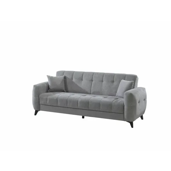 Canapea Extensibila Hermes, 222x88x88 cm, Stofa, Gri picture - 2
