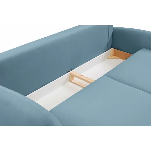 Canapea Extensibila Soft, 232x109x95 cm, Stofa - Albastra picture - 8