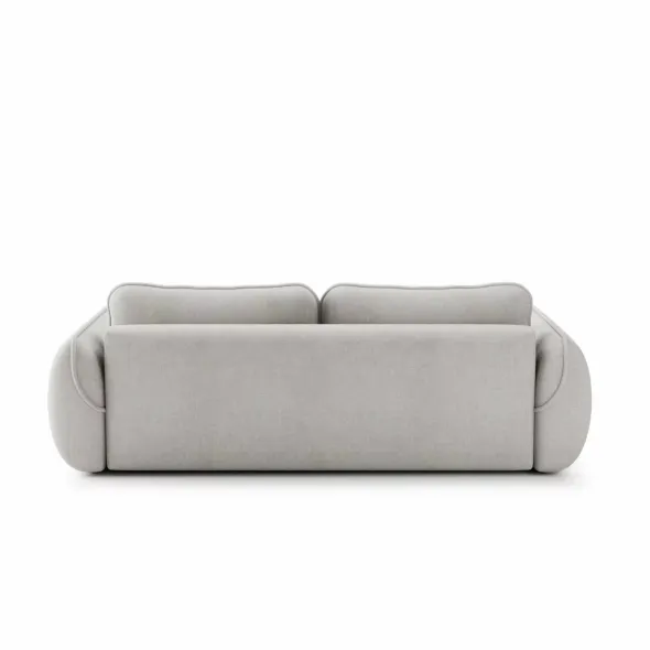 Canapea Extensibila Umea, 257x108x92 cm, Stofa, Gri Platina picture - 7