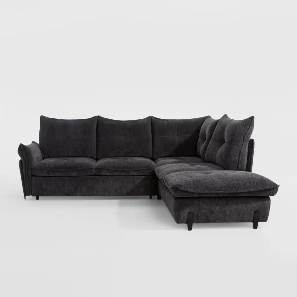 Coltar Extensibil Almeria, PR2, 250x220x95 cm, Stofa Reven 18, Grafit picture - 1