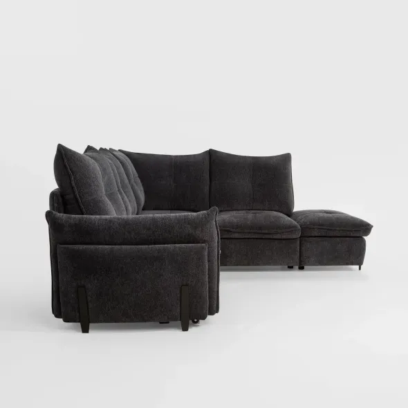 Coltar Extensibil Almeria, PR2, 250x220x95 cm, Stofa Reven 18, Grafit picture - 3