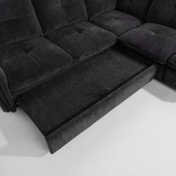 Coltar Extensibil Almeria, PR2, 250x220x95 cm, Stofa Reven 18, Grafit picture - 6