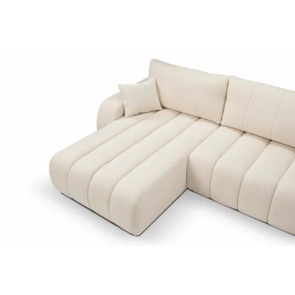 Coltar Extensibil Ballo, 276x176x88 cm, Stofa, Crem picture - 3