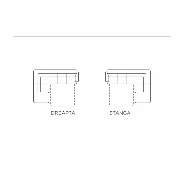 Coltar Extensibil Bologna, 314x211x72/85 cm, Stofa Nano 13, Gri Inchis picture - 3