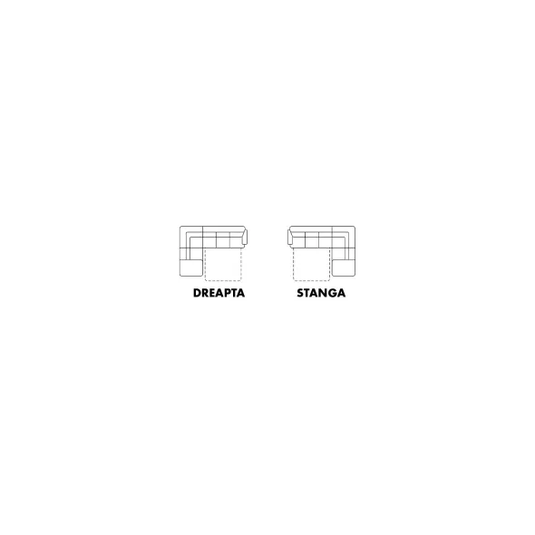 Coltar Extensibil Lonigo, 247x196x71-84 cm, Stofa Grafit Polaris 20 picture - 6
