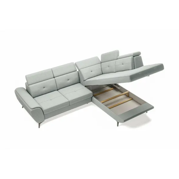 Coltar Extensibil Sergio, 274x231x82-99 cm, Stofa picture - 4