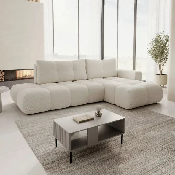 Coltar Extensibil Soho, 288x176x91 cm, Stofa Beige, Curio 09 picture - 3