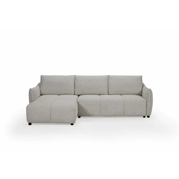 Coltar Extensibil Tulia, Sezlong Universal, 284x162x94 cm, Stofa, Gri Deschis, picture - 3