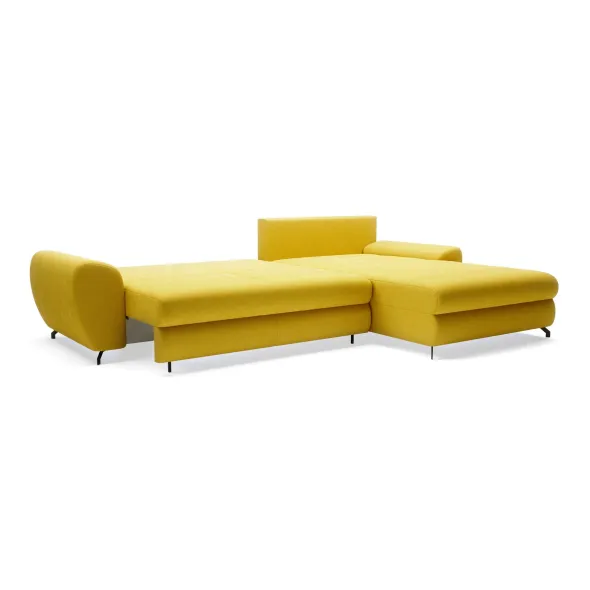 Coltar Extensibil Yoko, 320x214x96 cm, Stofa Soro 40 Galben picture - 7
