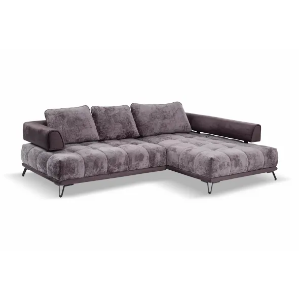 Coltar Fix Morgan, 262x184x87 cm, Stofa Grafit/Gri Inchis picture - 1