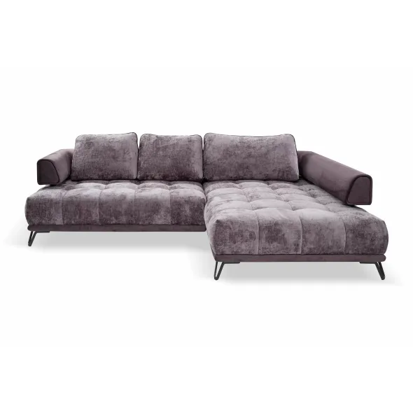 Coltar Fix Morgan, 262x184x87 cm, Stofa Grafit/Gri Inchis picture - 2