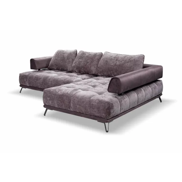 Coltar Fix Morgan, 262x184x87 cm, Stofa Grafit/Gri Inchis picture - 4