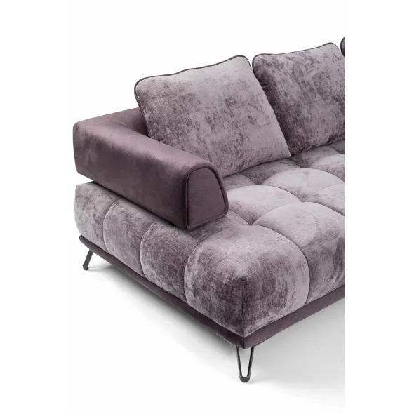Coltar Fix Morgan, 262x184x87 cm, Stofa Grafit/Gri Inchis picture - 5