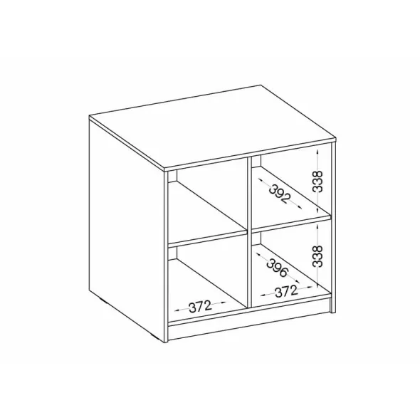 Comoda 2 Usi Malta SL 102, 80x43.6x80 cm, Pal Melaminat picture - 5