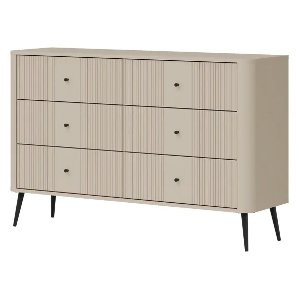Comoda Larnaca VG04, 6 Sertare, 138x40x88 h cm, Pal Melaminat/MDF - Casmir picture - 2