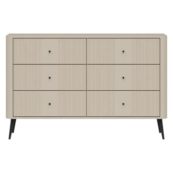 Comoda Larnaca VG04, 6 Sertare, 138x40x88 h cm, Pal Melaminat/MDF - Casmir picture - 1
