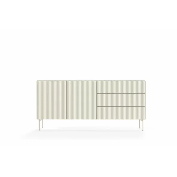 Comoda Muti 177, 2 Usi + 3 Sertare, 177x39.8x81.2 h cm, Riflaj MDF, Casmir picture - 1