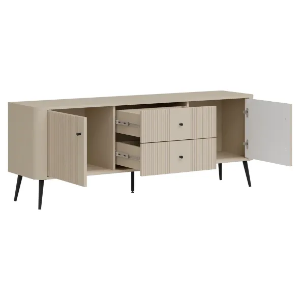 Comoda TV Larnaca VG01, 162x40x61 h cm, Pal Melaminat/MDF - Casmir picture - 6