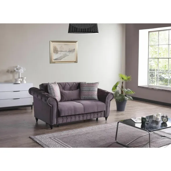 Canapea Extensibila Ibiza 2L, 170x85x91 cm, Gri picture - 1