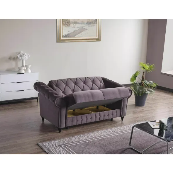 Canapea Extensibila Ibiza 2L, 170x85x91 cm, Gri picture - 2