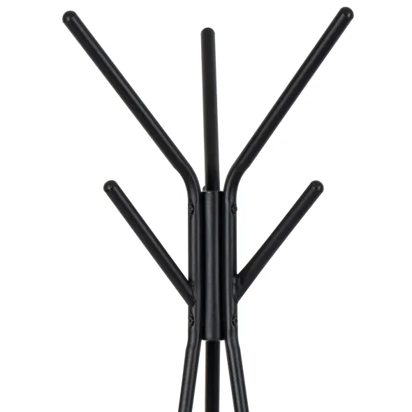 Cuier Hol Tip Pom - Calci - 49x49x181 cm, Metal, Negru/Natur picture - 2