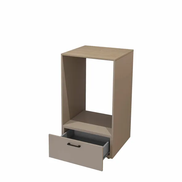 Dulap Pentru Masina De Spalat Rufe, Rosa, 67x67x117, Pal Melaminat, Beige Congo picture - 4