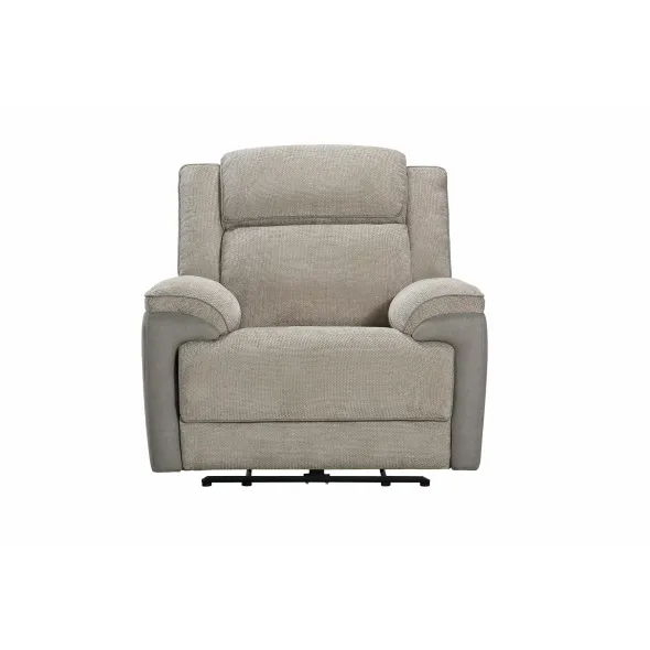 Fotoliu Cu Recliner Electric Orso 1R, 106x96x104 cm, Stofa/Microfibra - Beige picture - 2