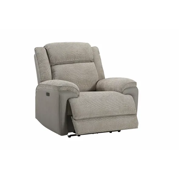 Fotoliu Cu Recliner Electric Orso 1R, 106x96x104 cm, Stofa/Microfibra - Beige picture - 5