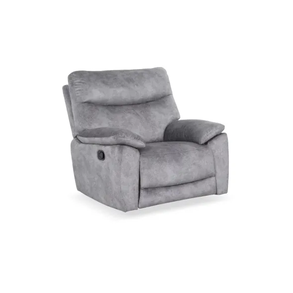 Fotoliu Cu Recliner Georgia 51197M, 94x96.5x101.5 cm, Microfirba, Gri picture - 2