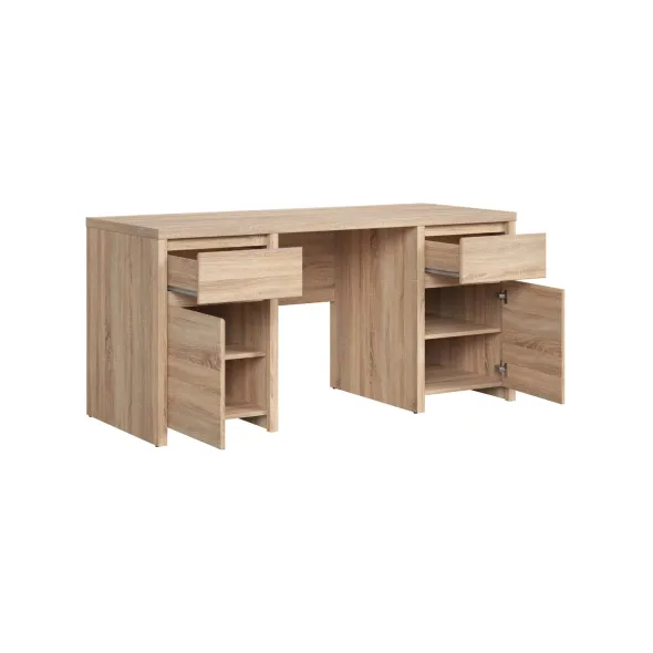 Birou Kaspian BIU2D2S/160, 160x65x77 h cm, Pal Melaminat picture - 4