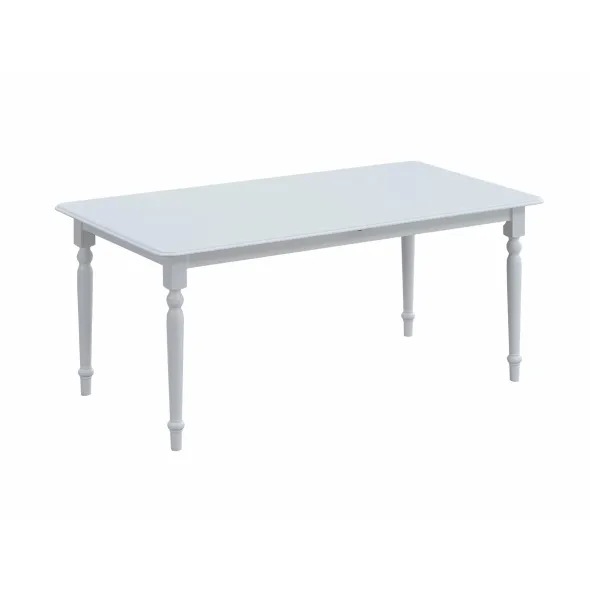 Masa Extensibila Clover, 160-200x90x76 h cm, Lemn/MDF, Alba picture - 2