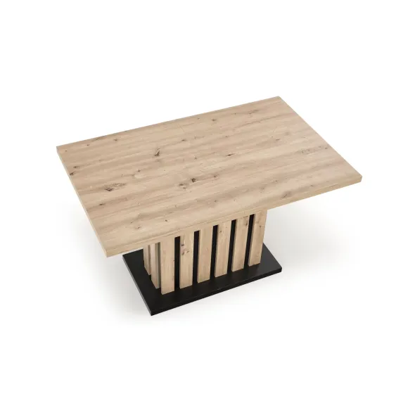 Masa Extensibila HAGEN 160, 160-210x90x76 cm, Stejar Artisan/Negru picture - 7