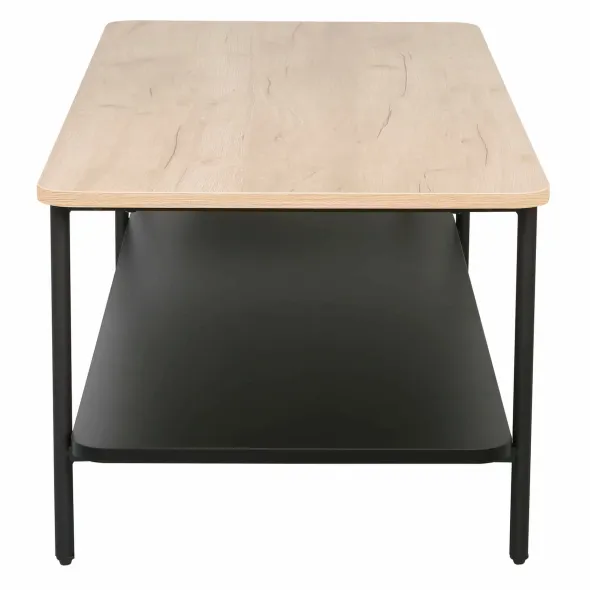 Masuta de Cafea Verna B, 100x50x40 cm, Metal/Pal Melaminat, Negru/Stejar picture - 2