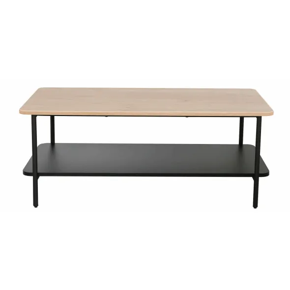 Masuta de Cafea Verna B, 100x50x40 cm, Metal/Pal Melaminat, Negru/Stejar picture - 3