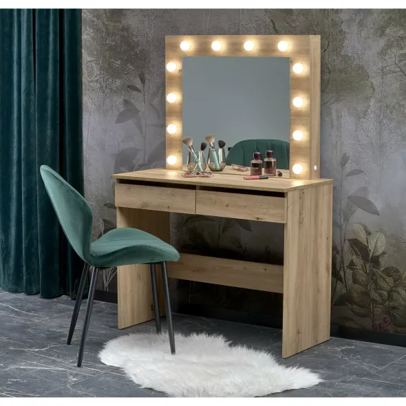 Masuta Toaleta Hollywood, 94x43x140 cm, Stejar Artisan picture - 1