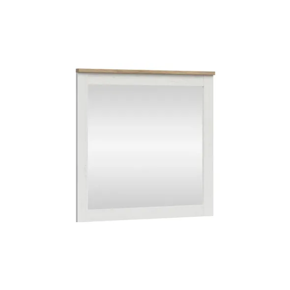 Oglinda Loksa, 96x4x91 cm, Pal Melaminat, Pin Alb/Stejar Gradson picture - 1