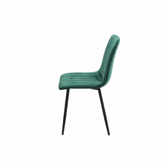 Scaun Isma,  44x55x87.5 h cm, Catifea, Verde Inchis picture - 3