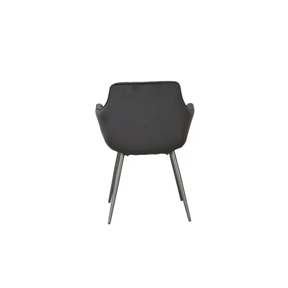 Scaun Marek, 57x60x83 cm, Velvet Negru picture - 6