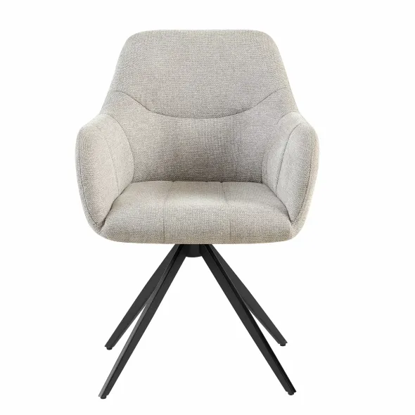 Scaun Mesola, 59x63.5x86 cm, Metal/Stofa, Beige picture - 2