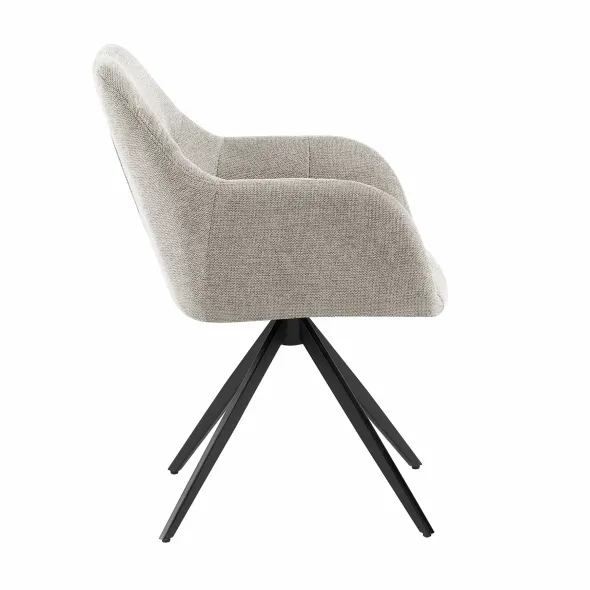 Scaun Mesola, 59x63.5x86 cm, Metal/Stofa, Beige picture - 3