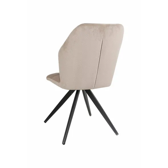 Scaun Milo, 47.5x63x89.5 cm, Stofa, Beige picture - 4