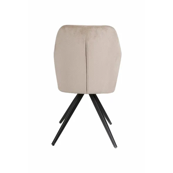 Scaun Milo, 47.5x63x89.5 cm, Stofa, Beige picture - 5